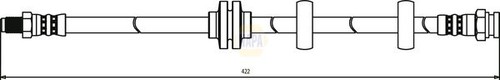 Napa brake hydraulic hose line - brake,