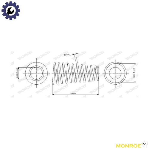 Suspension spring sp2258 for - suspension,