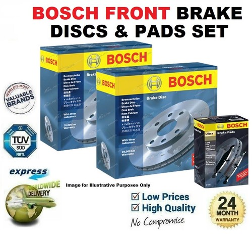 Front brake discs pads set - front,