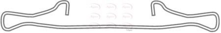 Front axle brake pads fitting - brake,