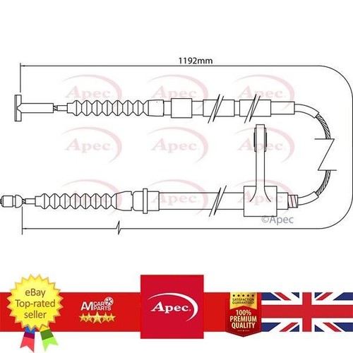 Hand brake cable for - hand,