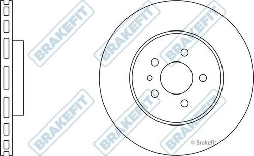 Front axle brake discs - axle, set