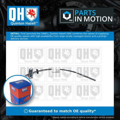 Handbrake cable bc2781 quinton - bc2781,