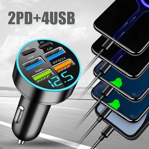 66w 2pd 4usb type - type-c, car