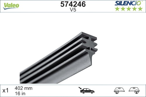 Valeo wiper blade rubber - v5,