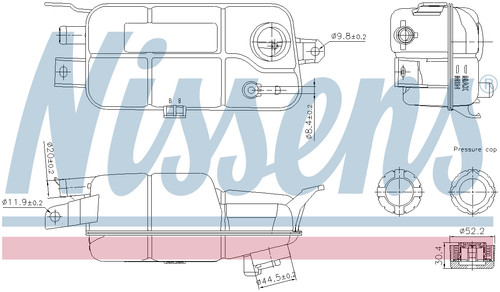 Nissens coolant expansion tank - coolant,