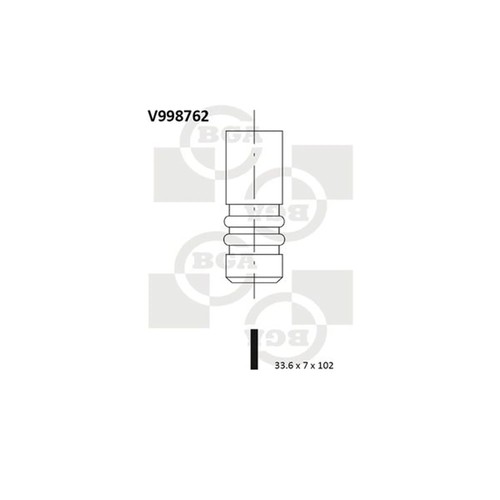 Engine intake valve - engine, 33mm